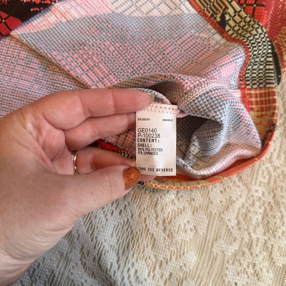 NWT Tail golf brushstroke grid sleeveless quarter zip sleeveless top - Picture 6 of 8